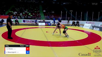 57kg Quarterfinal - Amber Wiebe, Cattown WC vs Laurence Beauregard, Montreal NTC / Montreal WC