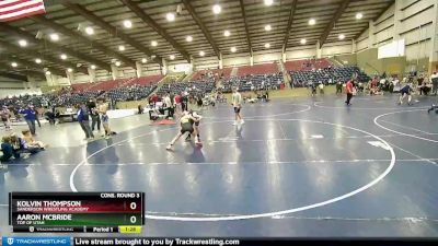 103 lbs Cons. Round 3 - Kolvin Thompson, Sanderson Wrestling Academy vs Aaron McBride, Top Of Utah