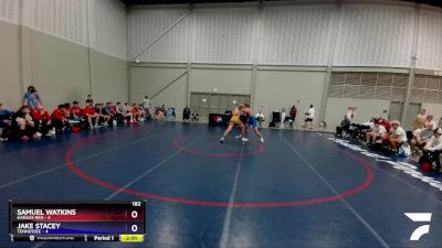 182 lbs Placement Matches (8 Team) - Samuel Watkins, Kansas Red vs Jake Stacey, Tennessee