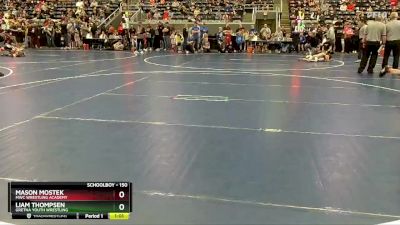 150 lbs Cons. Round 1 - Mason Mostek, MWC Wrestling Academy vs Liam Thompsen, Gretna Youth Wrestling