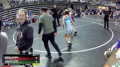 101 lbs Finals (8 Team) - Adriana Kunz, Minnesota Storm Blue vs Sophia Rivera, Oregon Girls