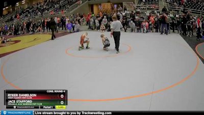 63 lbs Cons. Round 4 - Jace Stafford, Molalla JuJu Warrior Mat Club vs Ryker Danielson, West Albany Mat Club