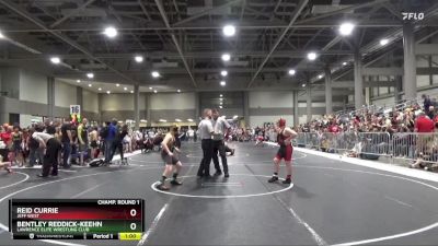 120 lbs Champ. Round 1 - Reid Currie, Jeff West vs Bentley Reddick-Keehn, Lawrence Elite Wrestling Club