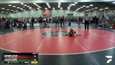 63 lbs Cons. Round 3 - Colton Warf, Smithfield Wrestling vs Zander Coles, Bees Wrestling Club