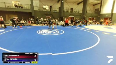 138 lbs Cons. Semi - Brian Grabner, AK vs Ryan Espiritu, CA