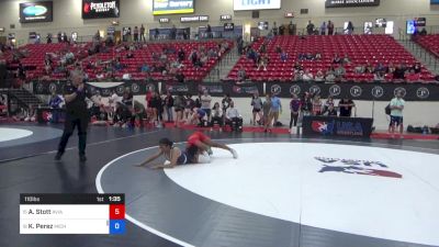 110 lbs 7th Place - Arisna Stott, Aviator Grappling Academy vs Kennedy Perez, Michigan