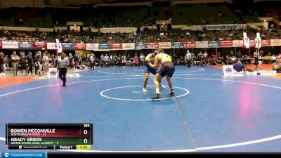 285 lbs Finals (2 Team) - Grady Griess, United States Naval Academy vs Bowen McConville, South Dakota State