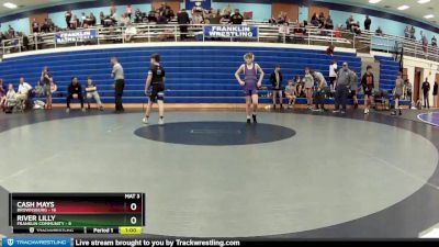 102 lbs Round 3 (4 Team) - River Lilly, Franklin Community vs Cash Mays, Brownsburg