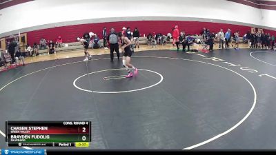 120 lbs Cons. Round 4 - Chasen Stephen, Green Valley vs Brayden Fudolig, Silverado