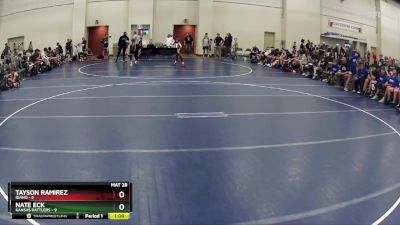 90 lbs Round 2 (6 Team) - Tayson Ramirez, Idaho vs Nate Eck, Kansas Rattlers