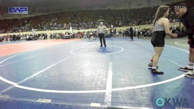 105 lbs 2nd Place - Maggie Martinez, Team Tulsa Wrestling Club vs Raegan Hanes, Norman Grappling Club