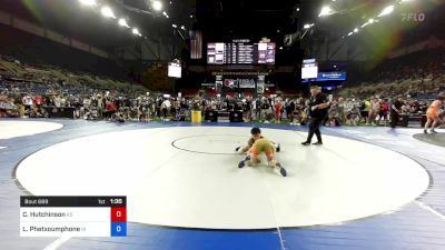 113 lbs Rnd Of 64 - Caeleb Hutchinson, Kansas vs Linden Phetxoumphone, Iowa