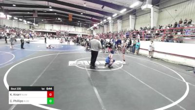 98 lbs Consi Of 8 #2 - Kelton Knorr, Slvwc vs Christian Phillips, Bloomfield Wildcats