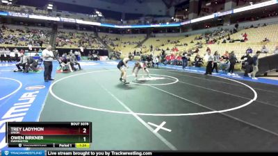 165 Class 3 lbs Champ. Round 1 - Owen Birkner, Farmington vs Trey Ladymon, Union