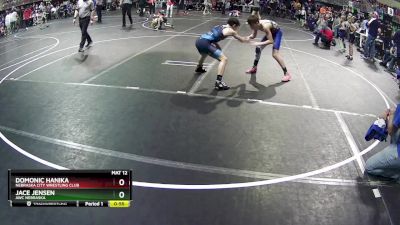 112 lbs Champ. Round 2 - Jace Jensen, AWC Nebraska vs Domonic Hanika, Nebraska City Wrestling Club