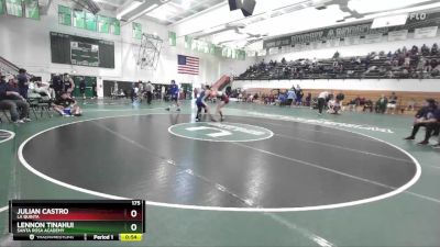 175 lbs Cons. Round 5 - Julian Castro, La Quinta vs Lennon Tinahui, Santa Rosa Academy