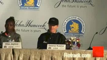 Deena Kastor Press Conference 2007 Boston Marathon