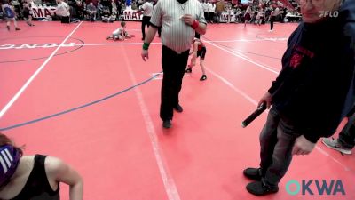 46 lbs Quarterfinal - Dugan Allen, Barnsdall Youth Wrestling vs Treble Castor, ReZults Wrestling