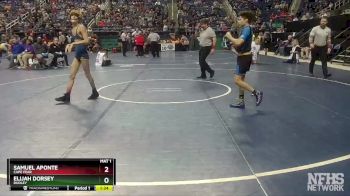 3A 106 lbs Quarterfinal - Samuel Aponte, Cape Fear vs Elijah Dorsey, Dudley