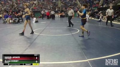 3A 106 lbs Quarterfinal - Samuel Aponte, Cape Fear vs Elijah Dorsey, Dudley