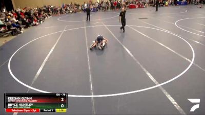 78 lbs Quarterfinal - Bryce Huntley, Rum River Wrestling vs Keegan Glynn, Summit Wrestling Academy