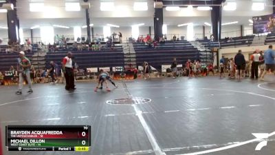 70 lbs Quarterfinals (8 Team) - Brayden Acquafredda, The Untouchables vs Michael Dillon, West Coast Elite