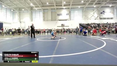 53-55 lbs Round 2 - Stella Harris, Victor Wrestling Club vs Evelyn Gabler, Franklinville Wrestling Club