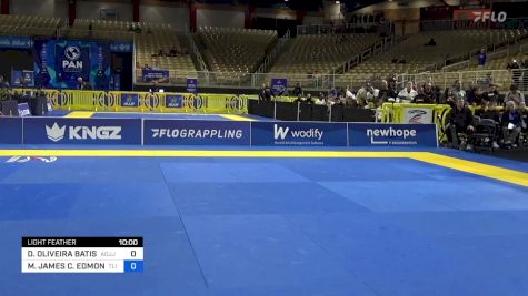 DIEGO OLIVEIRA BATISTA vs MALACHI JAMES C. EDMOND 2024 Pan Jiu Jitsu IBJJF Championship