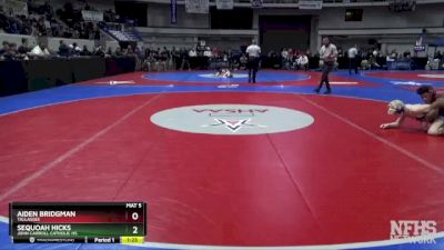 5A 126 lbs Quarterfinal - Aiden Bridgman, Tallassee vs Sequoah Hicks, John Carroll Catholic HS