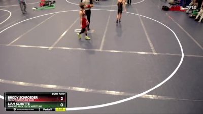 70 lbs Cons. Semi - Liam Schutte, Mankato Area Youth Wrestling vs Brody Schroeder, MN Elite Wrestling Club