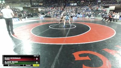 4A 132 lbs 1st Place Match - Elias McDonald, Sumner vs Blaine Beard, Central Valley