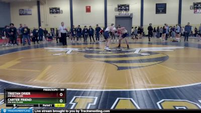 165 lbs Cons. Round 2 - Tristan Drier, UW-Eau Claire vs Carter Friend, UW-Eau Claire