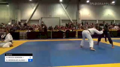 OSCAR REECE GORDON vs BRUNO RODRIGUES ALBUQUERQUE 2022 World Master IBJJF Jiu-Jitsu Championship