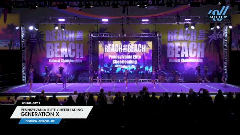 Pennsylvania Elite Cheerleading - Generation X [2024 L4 Senior - D2 Day 2] 2024 ACDA Reach the Beach Cheer Grand Nationals