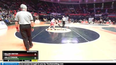 1A 132 lbs Quarterfinal - Ian O`Connor, Glasford (Illini Bluffs) vs Dillon Hinton, Vandalia