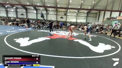 144 lbs Cons. Round 3 - Zachary Posada, CA vs Dane Henning, WA