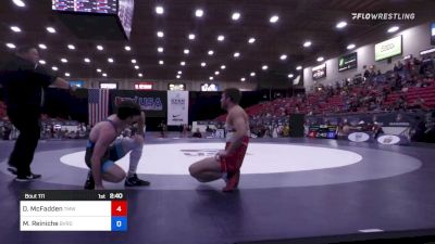 79 kg Round Of 32 - David McFadden, Pennsylvania RTC / TWMC vs Mason Reiniche, Beaver Dam Wrestling Regional Training Center