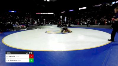 165 lbs Round Of 64 - Alexander Webster, Folsom vs Austin Simmons, Bakersfield