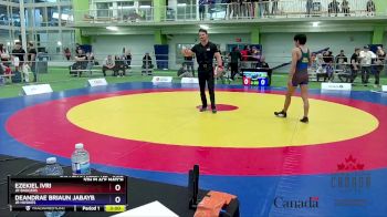 51kg 5th Place Match - Ezekiel Ivri, Jr Badgers vs Deandrae Briaun Jabaybay, Jr Huskies