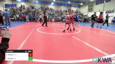 64-67 lbs 3rd Place - Kutter Means, Tahlequah Wrestling Club vs Jackson Street, Battlefield Wrestling Club