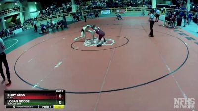 126 lbs Semifinal - Logan Goode, Boulder City vs Kody Goss, Elko