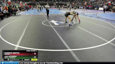 Cons. Round 2 - Levi Mcgrew, Lincoln Christian vs Connor Gerths, Fairbury