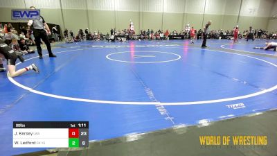 88 lbs Rr Rnd 3 - Joseph Kersey, LWA 12U vs Wyatt Ledford, Oklahoma Young Guns 12U