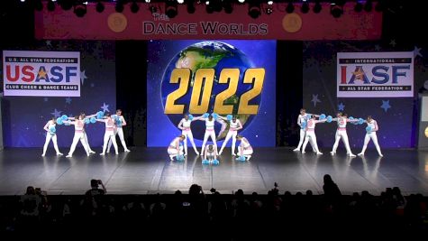 Champion Dance & Cheer All Stars (Scotland) - Black [2022 Open Coed Pom Finals] 2022 The Dance Worlds