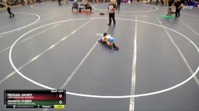 Cons. Round 2 - Michael Hickey, JARO Wrestling Academy vs Haakon Huber, Wayzata Youth Wrestling