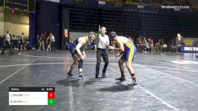 285 lbs Consolation - Jarrod Snyder, Cal State Bakersfield vs Riley Smith, Navy