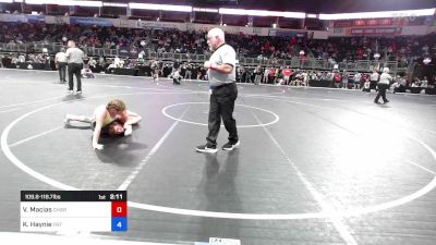 109.8-118.7 lbs Consolation - Victoria Macias, Charlies Angels (IL) vs Kendal (Stompknocker) Haynie, Florida National Team