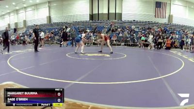 138 lbs Quarterfinal - Margaret Buurma, MI vs Sage O`Brien, OH