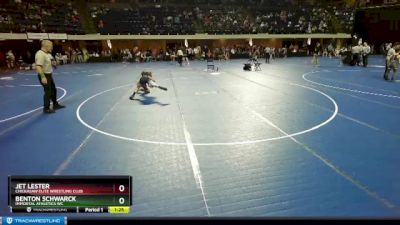 86 lbs Champ. Round 2 - Jet Lester, Chickasaw Elite Wrestling Club vs Benton Schwarck, Immortal Athletics WC