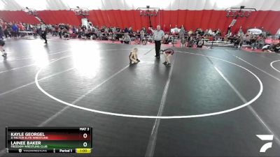 60 lbs Round 2 - Lainee Baker, Freedom Wrestling Club vs Kayle Georgel, X-Factor Elite Wrestling